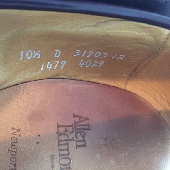 Allen Edmonds Newport Mens Leather Brown Tassel Loafers Size 10.5 D - Picture 8 of 9